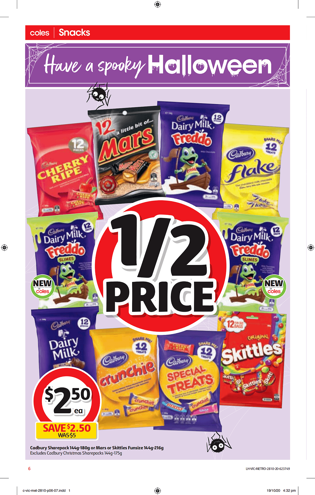 Coles 10月28日-11月3日折扣，万圣节糖果半价、新式猪肉饺尝鲜价 - 6