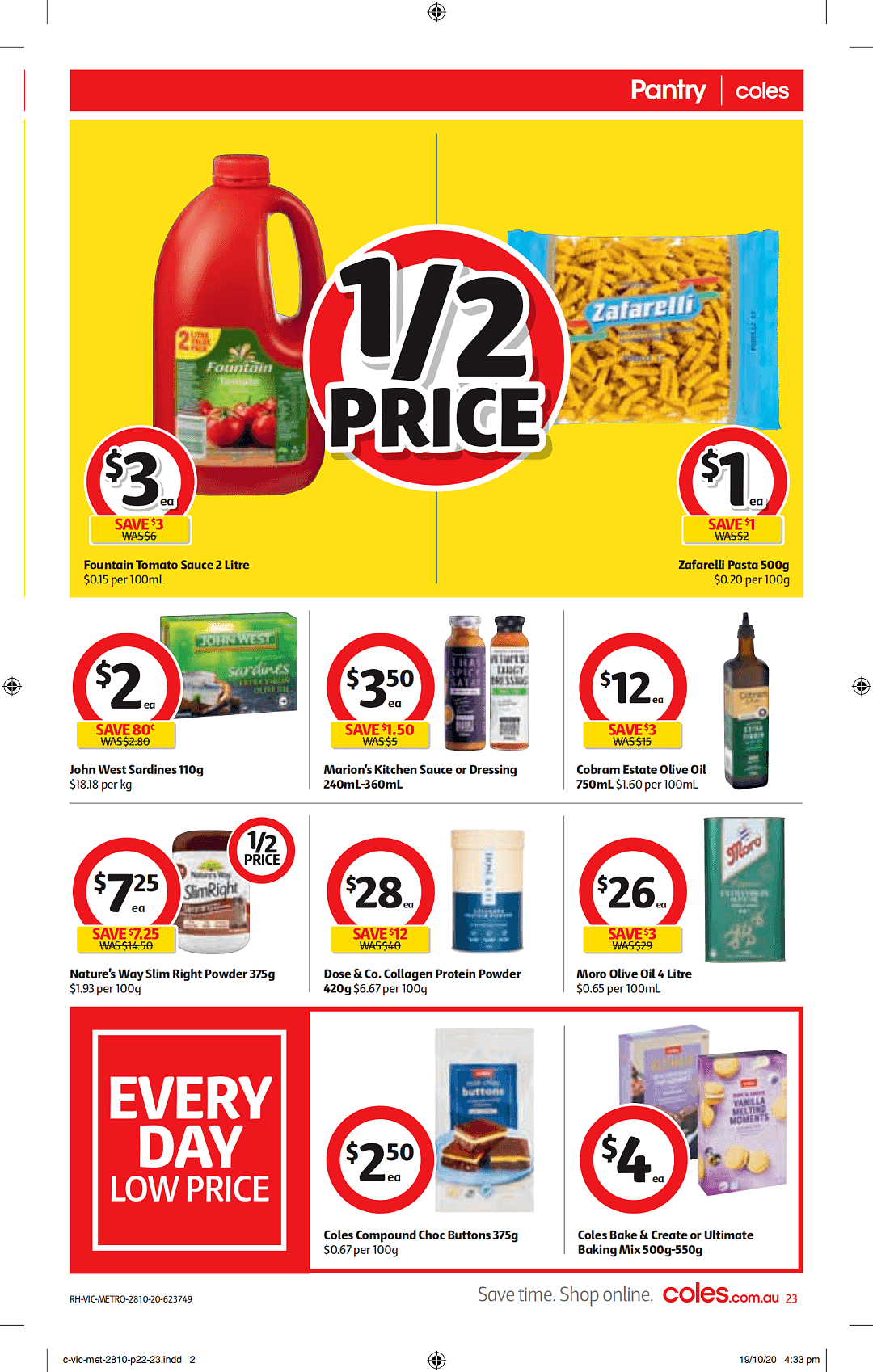 Coles 10月28日-11月3日折扣，万圣节糖果半价、新式猪肉饺尝鲜价 - 29