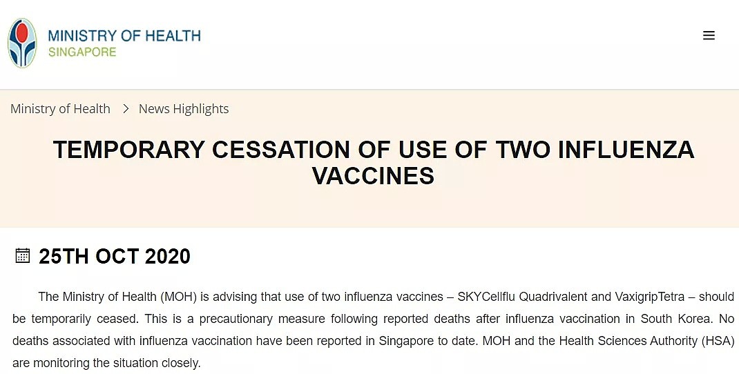 流感新冠双感染毒性强万倍！新加坡卫生部：流感疫苗要赶紧打！（组图） - 8
