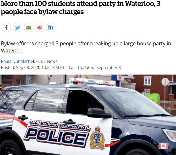 加拿大200名留学生参加生日派对狂欢，看到警察后四处逃窜，所有人被罚款$83000（组图） - 7