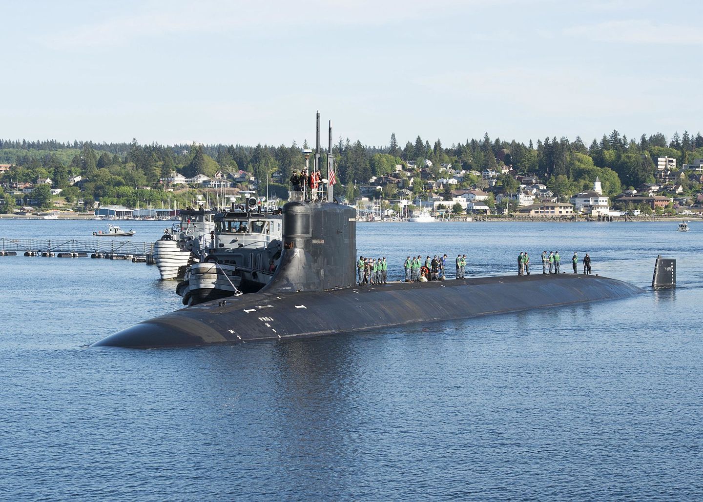 美国潜艇悉数为核动力驱动。图为美国海军海狼级攻击核潜艇康涅狄格号。（Getty）