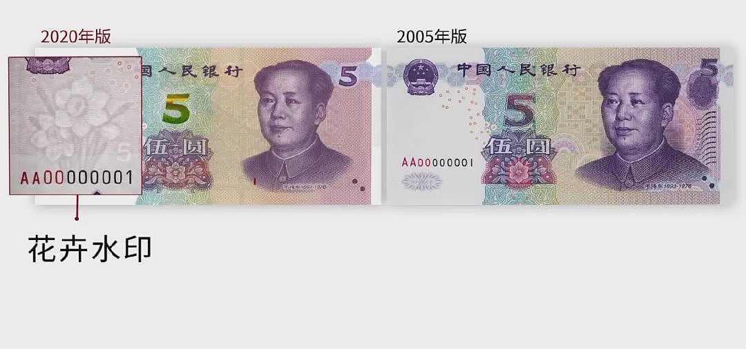 中国新版5元纸币11月5日起发行 新旧版本大对比（图） - 8