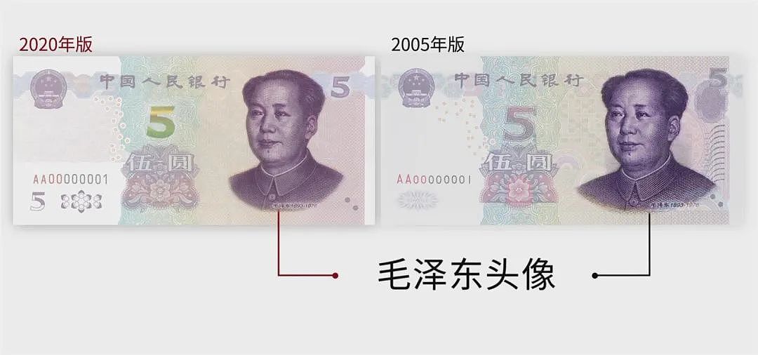 中国新版5元纸币11月5日起发行 新旧版本大对比（图） - 13