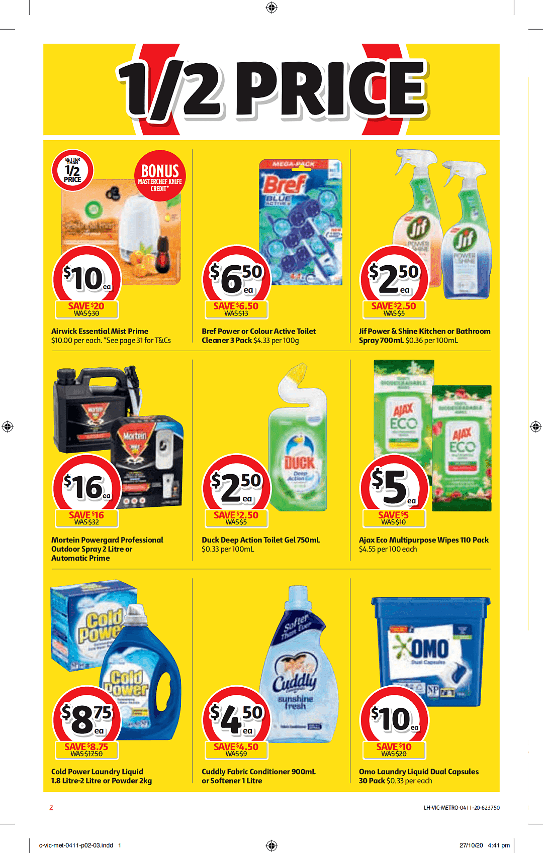 Coles 11月4日-11月10日折扣，油半价，免费换刀具活动开始 - 2