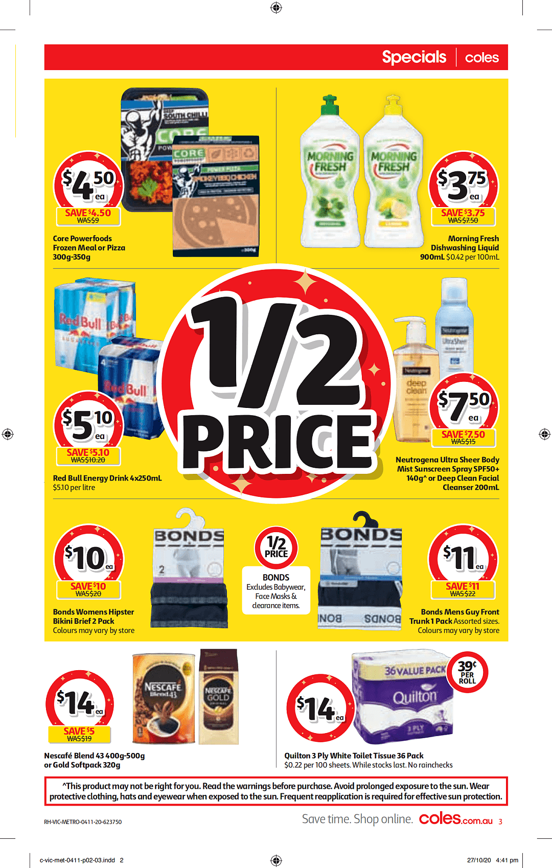 Coles 11月4日-11月10日折扣，油半价，免费换刀具活动开始 - 3