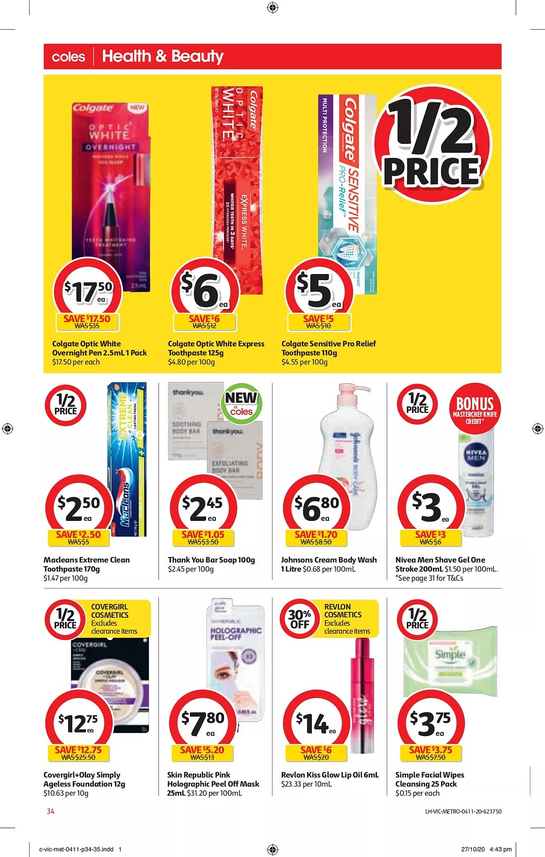 Coles 11月4日-11月10日折扣，油半价，免费换刀具活动开始 - 34