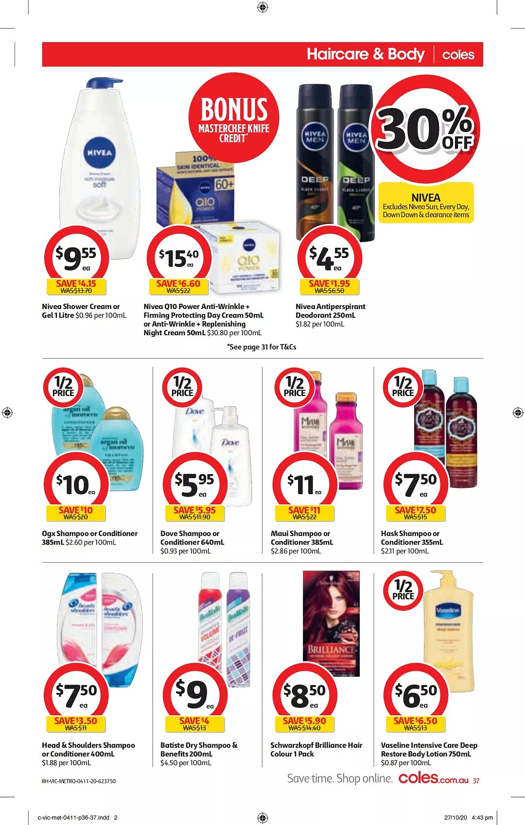 Coles 11月4日-11月10日折扣，油半价，免费换刀具活动开始 - 37