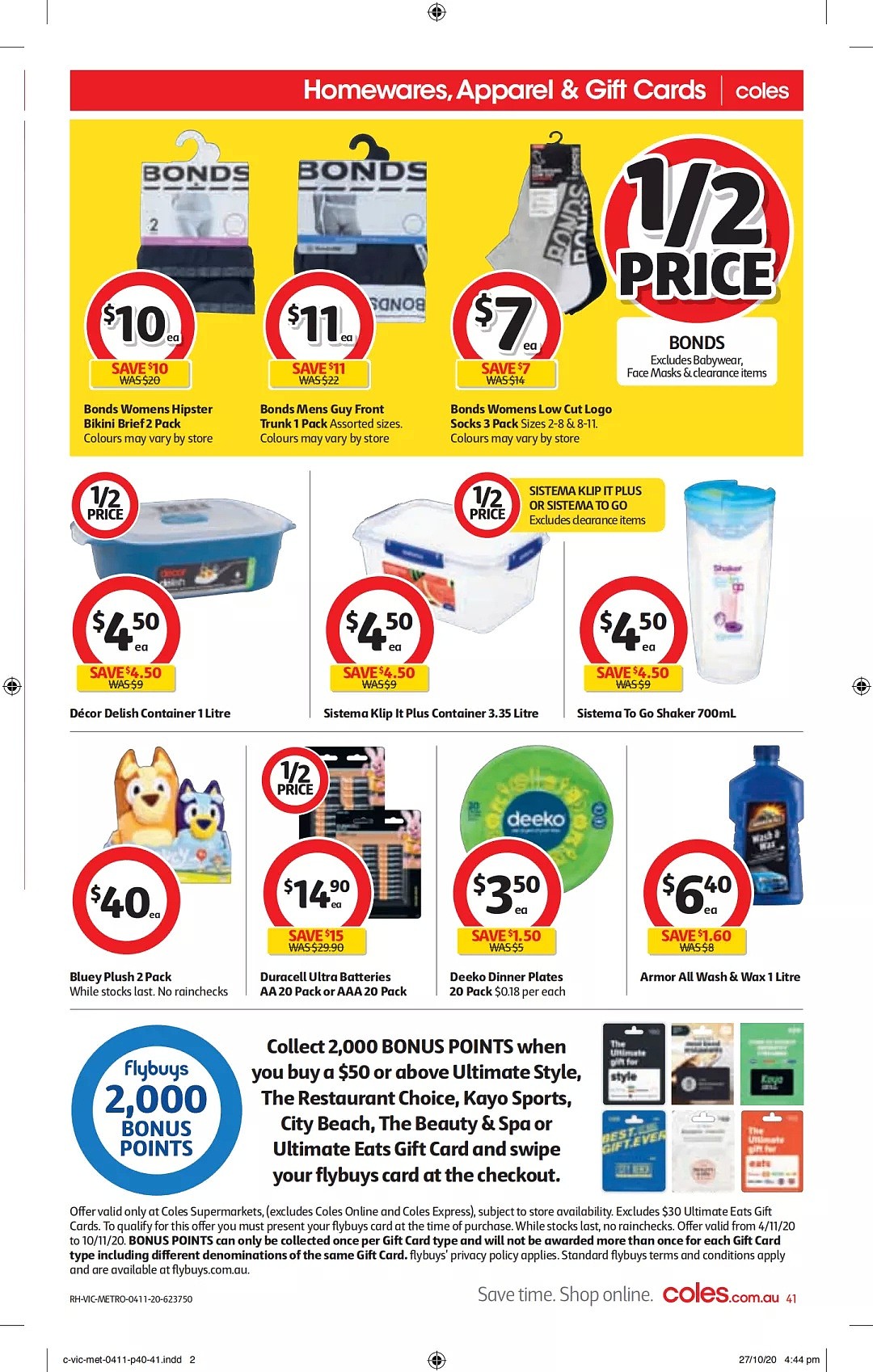 Coles 11月4日-11月10日折扣，油半价，免费换刀具活动开始 - 41