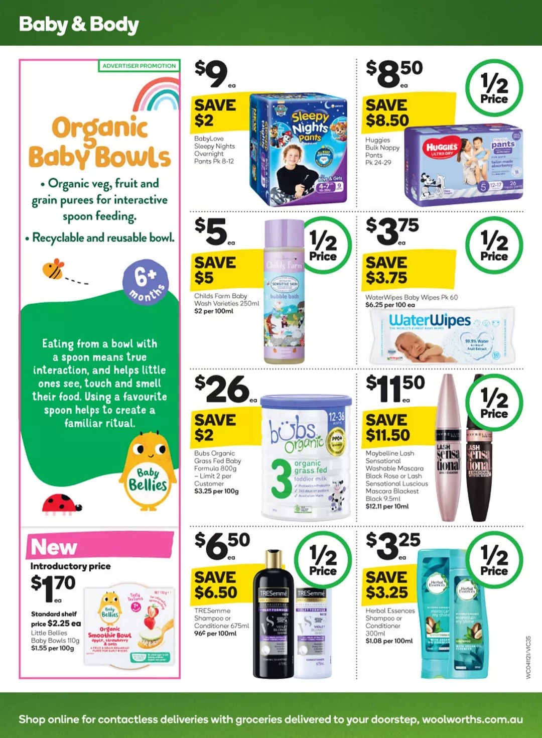 Woolworths 11月4日-11月10日折扣，纸尿裤、湿纸巾半价 - 35