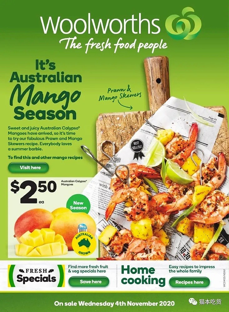 Woolworths 11月4日-11月10日打折信息：水果、肉类、保健品价格好​（组图） - 1