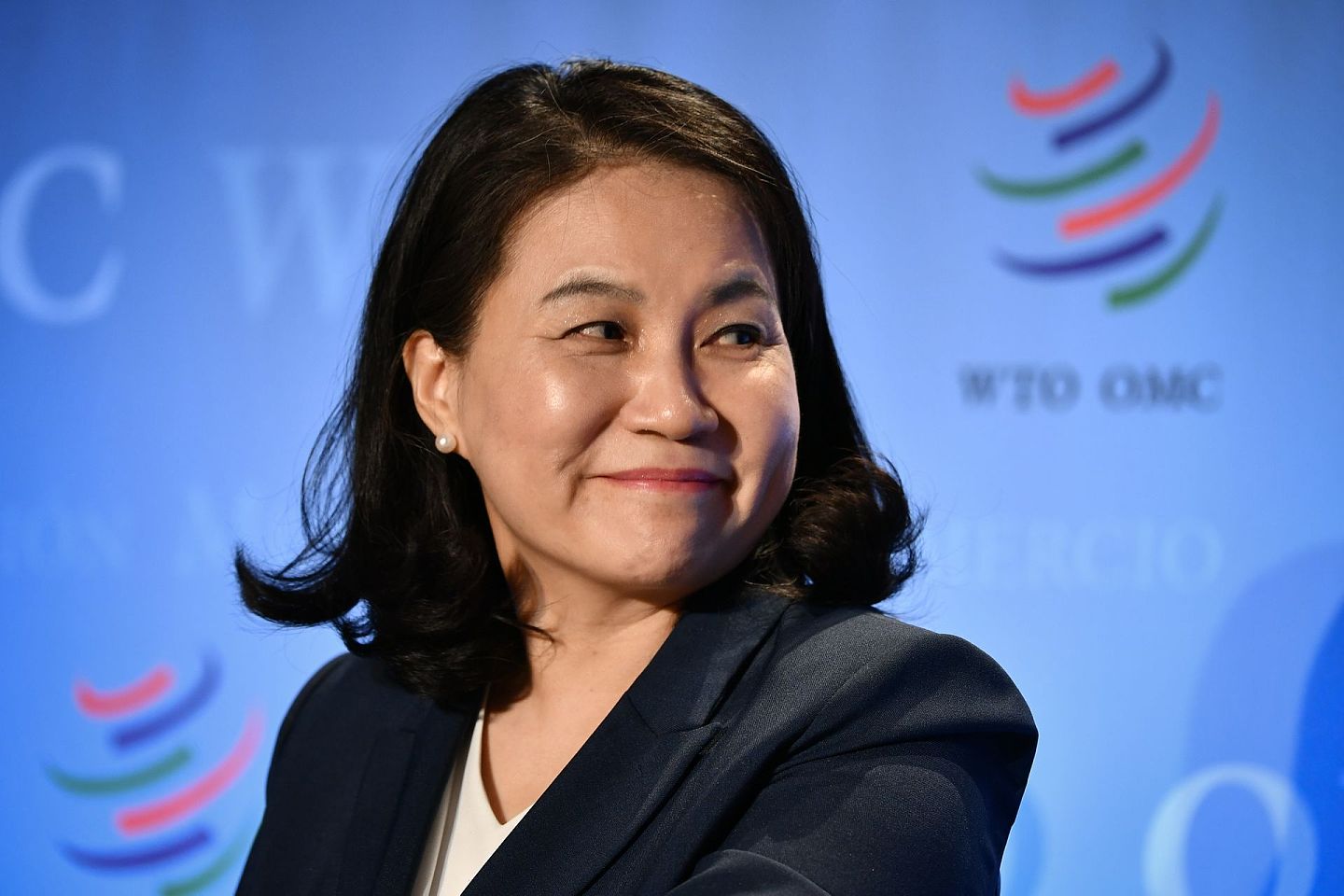 俞明希是韩国首位女性商务部部长，长期致力于贸易，尤其擅长自贸谈判，曾领导主持中韩自贸谈判，2007年至2010年在韩国驻中国大使馆工作过。（Getty）