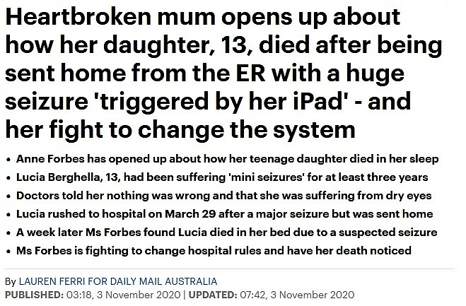 澳洲13岁女孩突然离世！母亲痛心劝告：放下手里的iPad，这两个单词可救命（组图） - 11