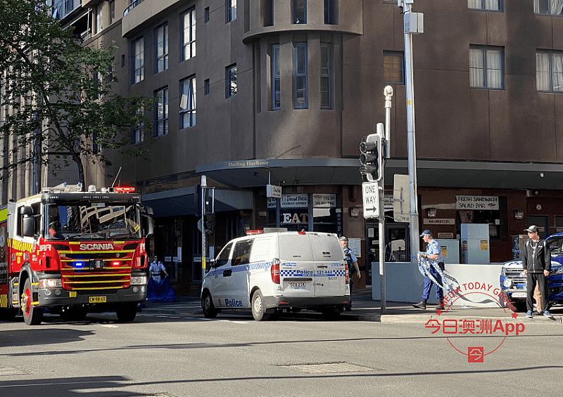 突发！悉尼CBD又有人坠楼，男子疑当场不治，周边道路封锁（组图） - 2