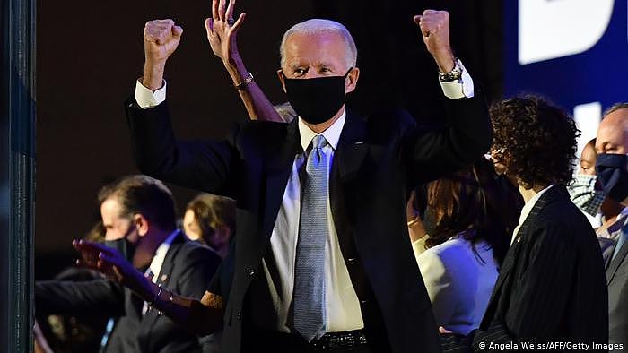 USA Wilmington | Rede Joe Biden und Kamala Harris nach dem Wahlsieg (Angela Weiss/AFP/Getty Images)