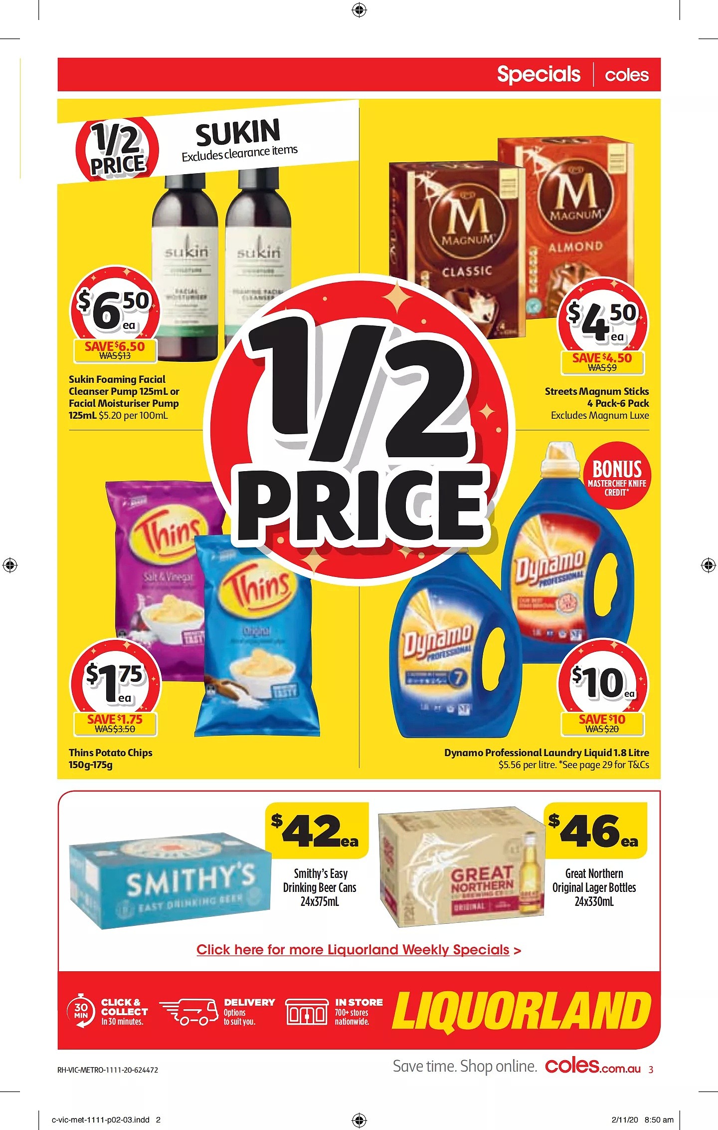 Coles 11月11日-11月17日折扣，椒盐鱿鱼、哈根达斯半价 - 3