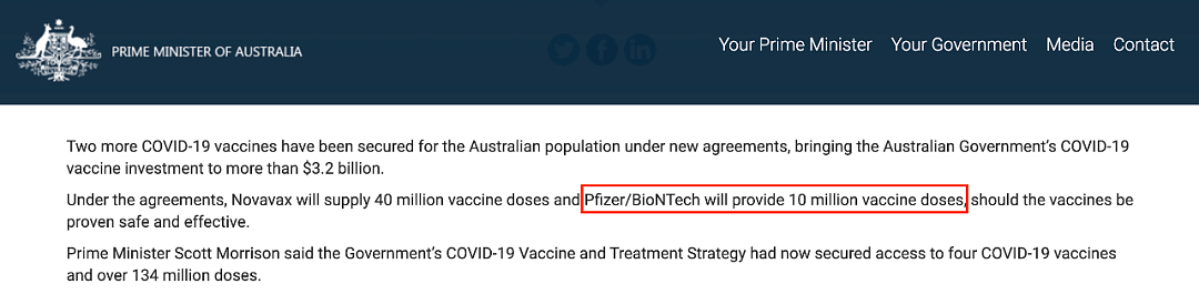 新冠疫苗迎重大突破，免疫效力超90%！澳洲已订购1000万剂，对亚太开放时间表公布， 唯独不见中国 - 2
