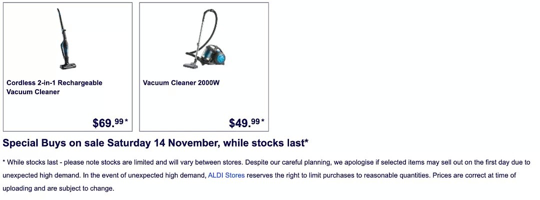 11月14日，Aldi本周六特卖商品出炉！电磁炉、吸尘器、花园设备超便宜...（组图） - 6