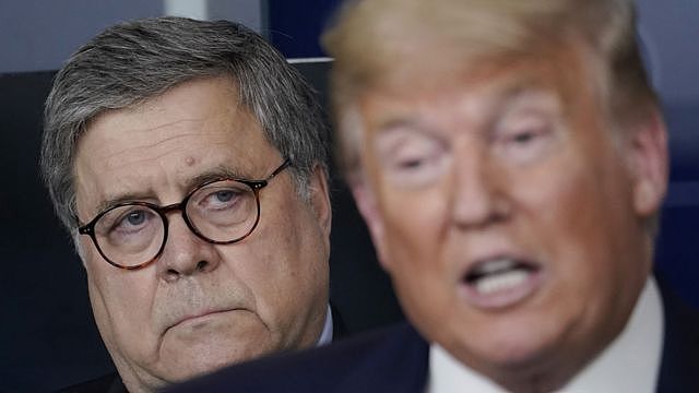 Bill Barr and Donald Trump