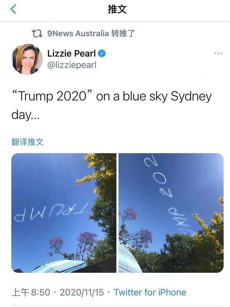 悉尼“川粉”当空挺川：“TRUMP 2020”！华人目击者：“第一次离吃瓜那么近”（视频/组图） - 5
