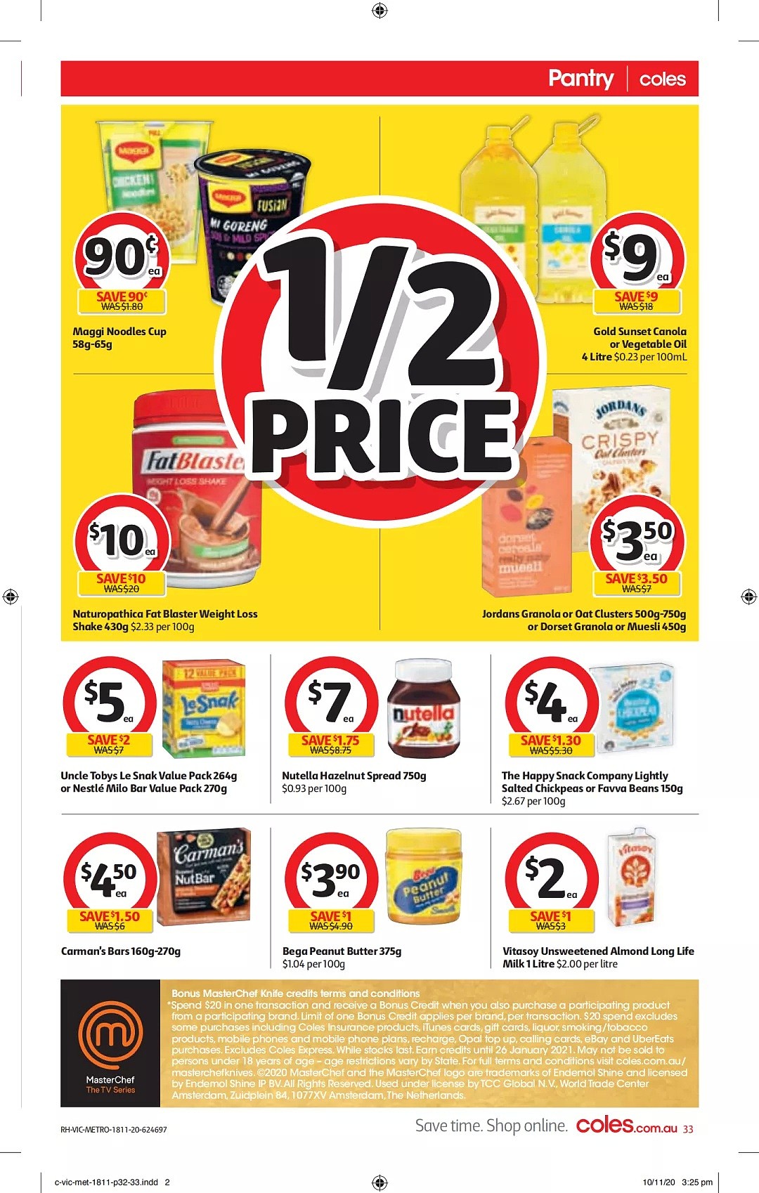 Coles 11月18日-11月24日折扣，油、防晒霜半价 - 33