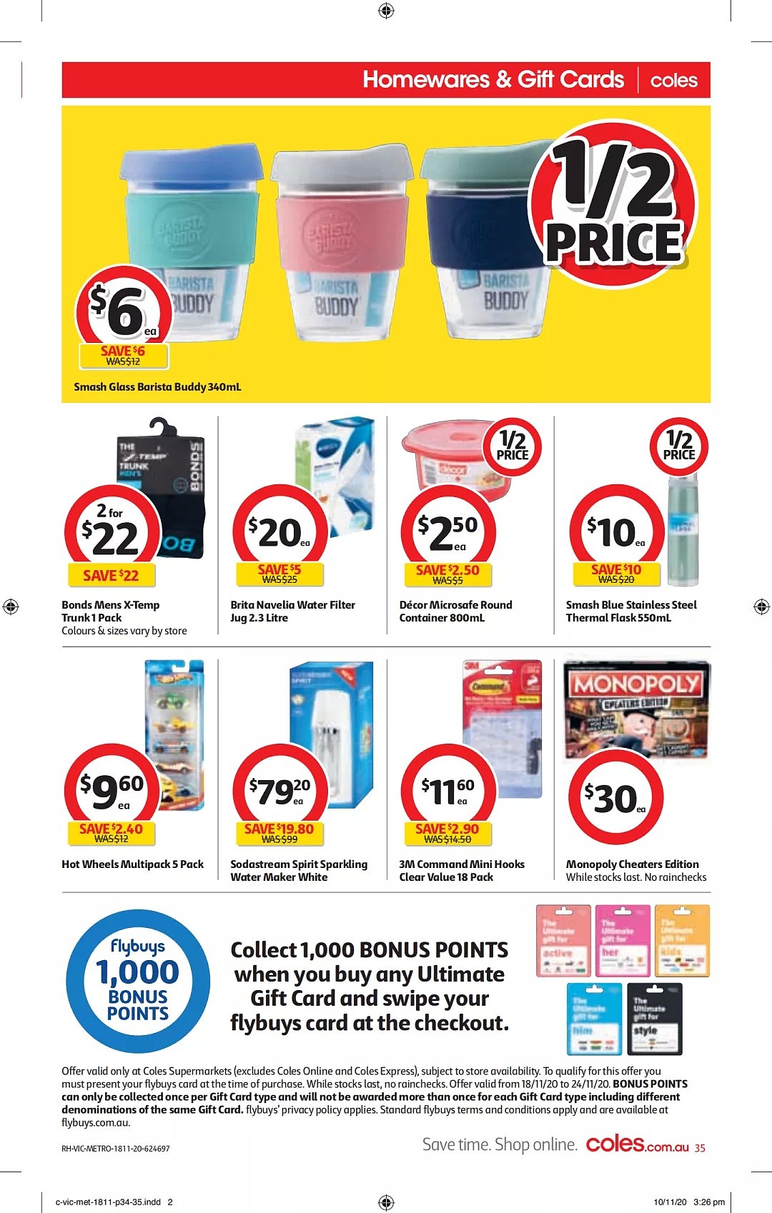 Coles 11月18日-11月24日折扣，油、防晒霜半价 - 35