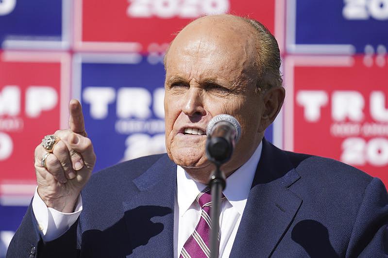 前纽约市长朱利安尼(Rudy Giuliani)。 美联社