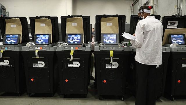 多米宁软件在本次选举中广泛应用于投票机和点票机。