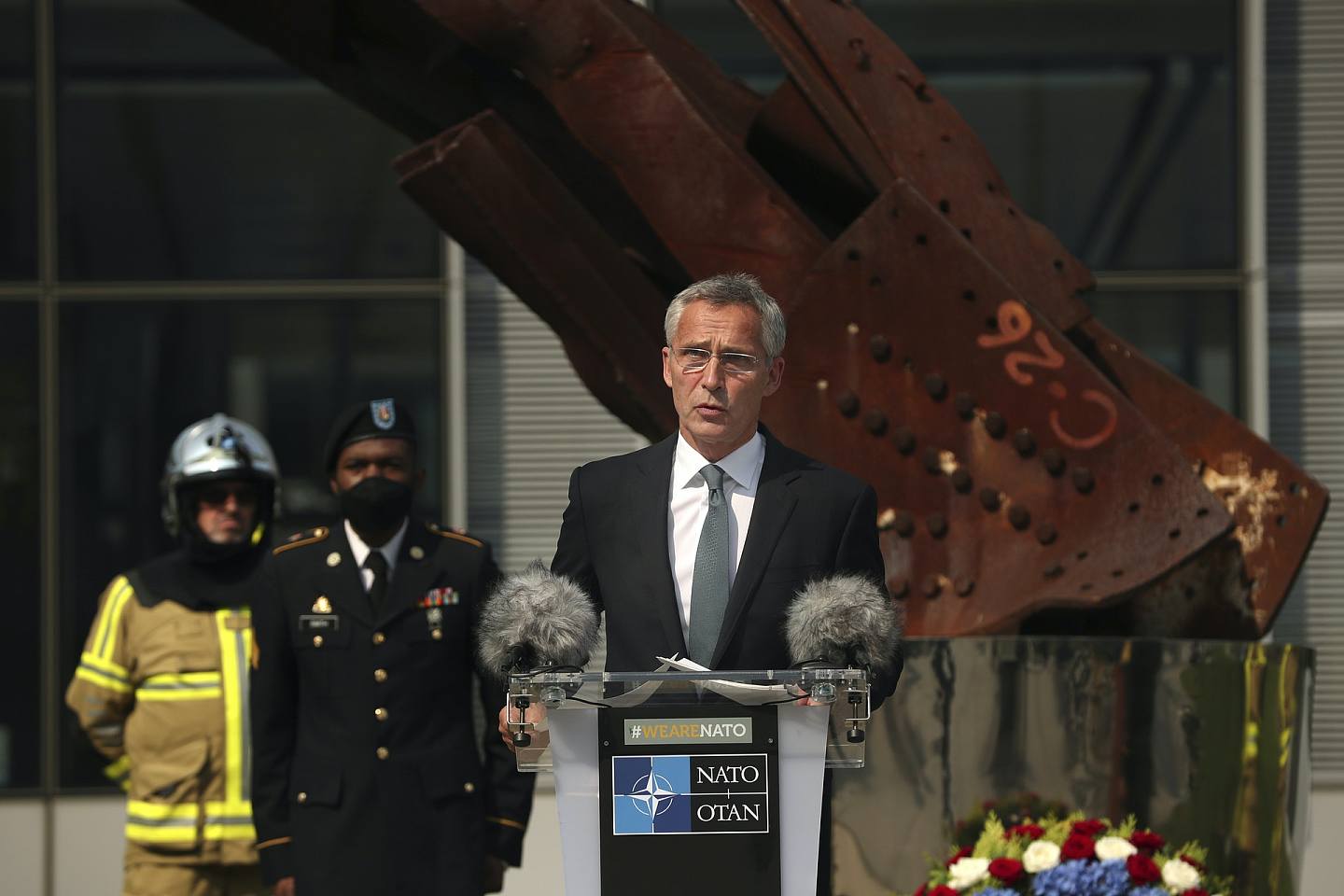 北约（NATO）秘书长斯托尔滕贝格强调，即使美军加快撤出阿富汗，北约仍会遵守承诺训练和资助阿富汗部队。 （AP）