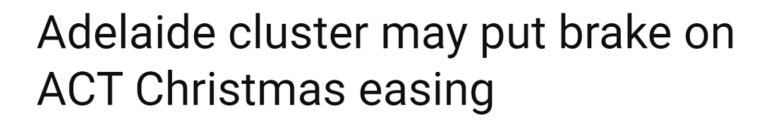 ACT新增一确诊，未来或有更多群聚性病例；或将无望在圣诞节前放宽疫情限制；这几条道路事故多发，有你上班的路吗？NAB关全部分行 - 5