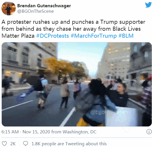 视频疯传！数万名特朗普支持者街头游行示威，老人被群殴满脸是血，女人被揍流血躺地…（视频/组图） - 5