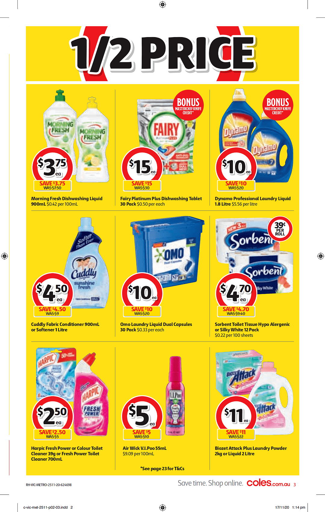 Coles 11月25日-12月1日折扣，清洁用品、冰淇淋半价 - 3