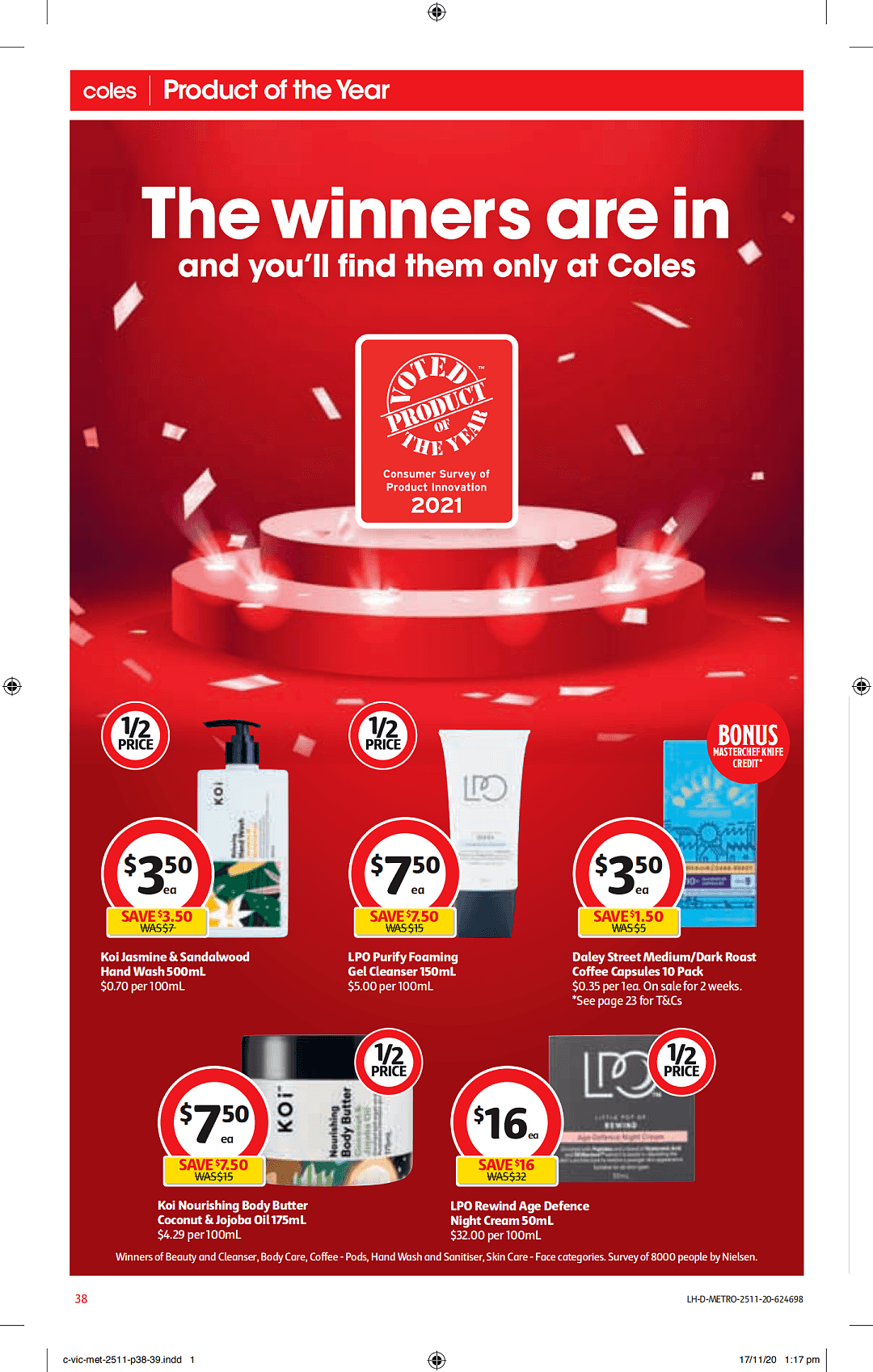 Coles 11月25日-12月1日折扣，清洁用品、冰淇淋半价 - 38