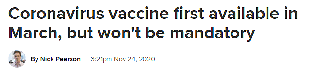 不接种疫苗不能离境？最早明年3月澳洲开始接种疫苗！最新通知：西澳华人护照、旅行证均可网上申领 - 2