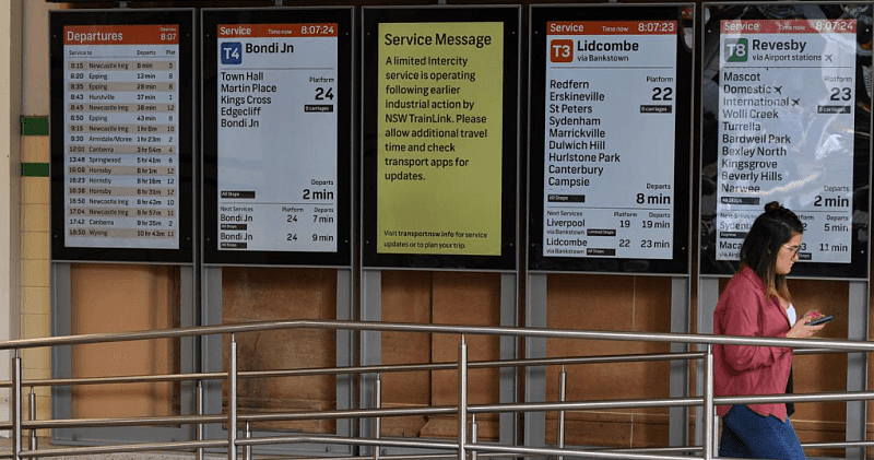 悉尼火车工人彻夜罢工，31条火车服务取消！上千通勤者被迫滞留（组图） - 5
