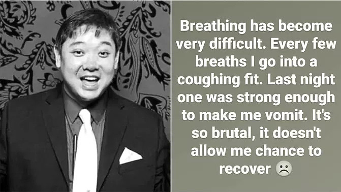 痛心！40岁华裔男子不幸确诊新冠，5天后病亡，Ins上直播感染全过程：“除了供氧，医生无能为力” - 3