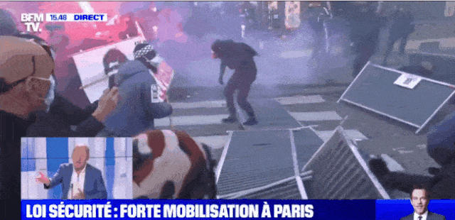 全法70城大游行，巴黎近5万人引暴乱，与警察对战：“勿以安全为借口限制自由”（组图） - 5