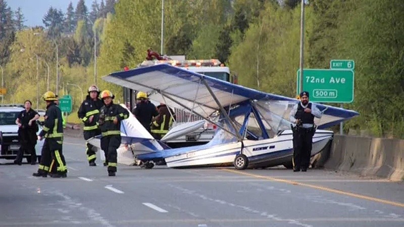 恐怖视频！ 飞机迫降高速公路，与SUV猛烈相撞，女司机吓惨（视频/组图） - 6
