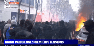 巴黎又现打砸烧，示威者焚烧银行，追着警察打！马克龙直播2小时求理解（视频/组图） - 2