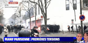 巴黎又现打砸烧，示威者焚烧银行，追着警察打！马克龙直播2小时求理解（视频/组图） - 4