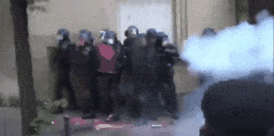 巴黎又现打砸烧，示威者焚烧银行，追着警察打！马克龙直播2小时求理解（视频/组图） - 5