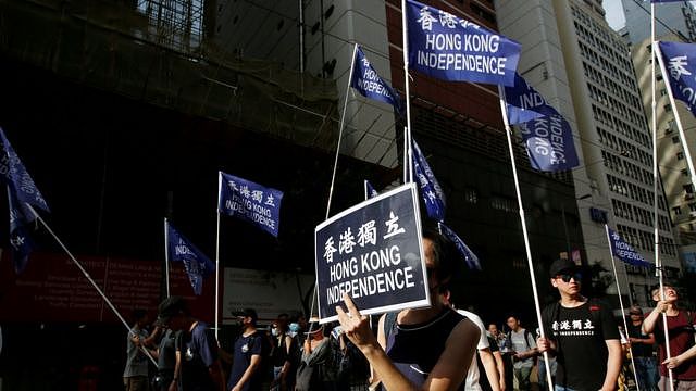 香港示威现场过去经常可以看见
