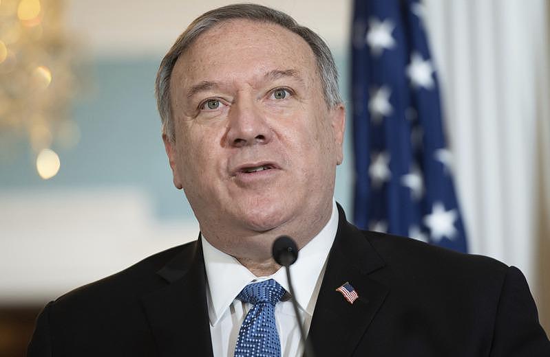 美国有线电视新闻网（CNN）报导，庞培欧（Mike Pompeo，图）周四（17日）将与拜登提名的国务卿人选布林肯（Antony Blinken）会面。 美联社