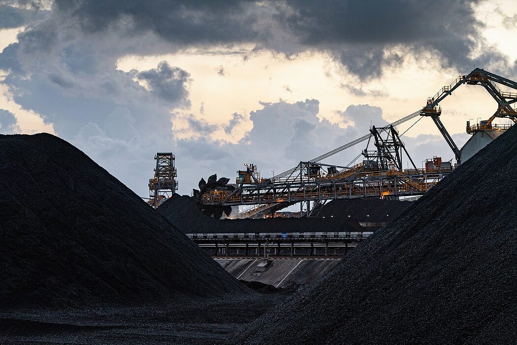 澳大利亚麦凯以南的海波因特港煤碳码头。中国的禁令意味着澳大利亚煤炭行业正在失去其第二大市场。