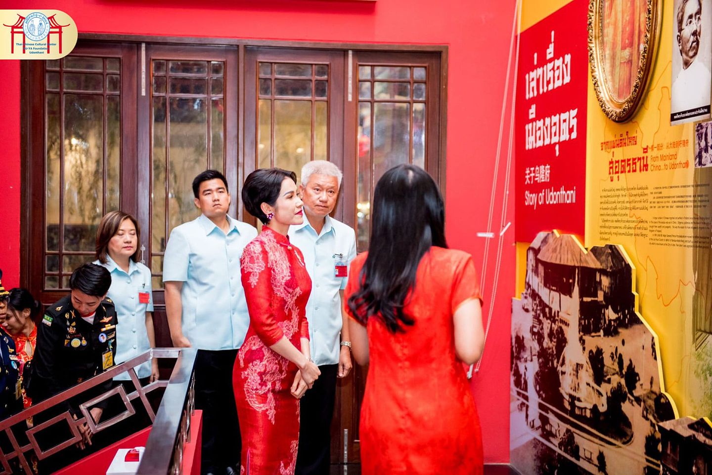 2020年12月19日，诗妮娜王妃在位于泰国首都曼谷的中国文化中心进行参观。（Twitter@Royal World Thailand）