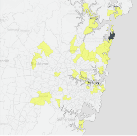 悉尼最新疫情地图出炉，上百场所上榜，华人区有活跃病例（组图） - 2