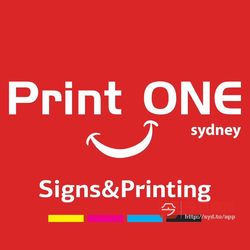  Print ONE Burwood店和 Chinatown店 打印印刷招牌制作 宣传单 易拉宝 发光字 海报 悉尼华人招牌 华人打印