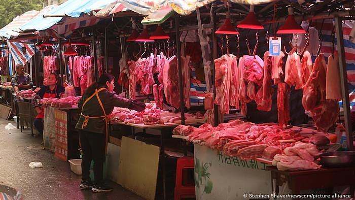 China Wuhan Markt Schweinefleisch Coronavirus 
