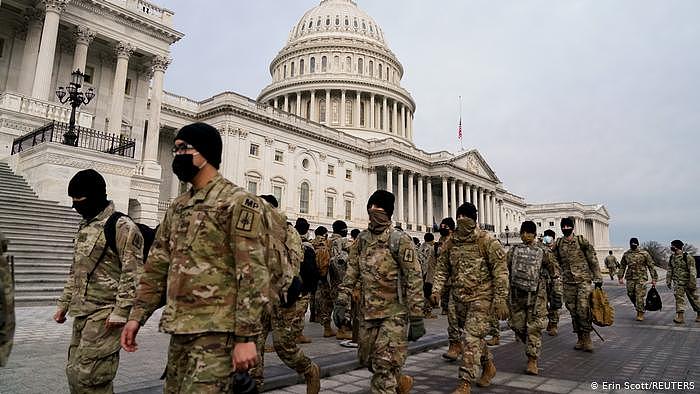 USA Washington Nationalgarde vor Capitol
