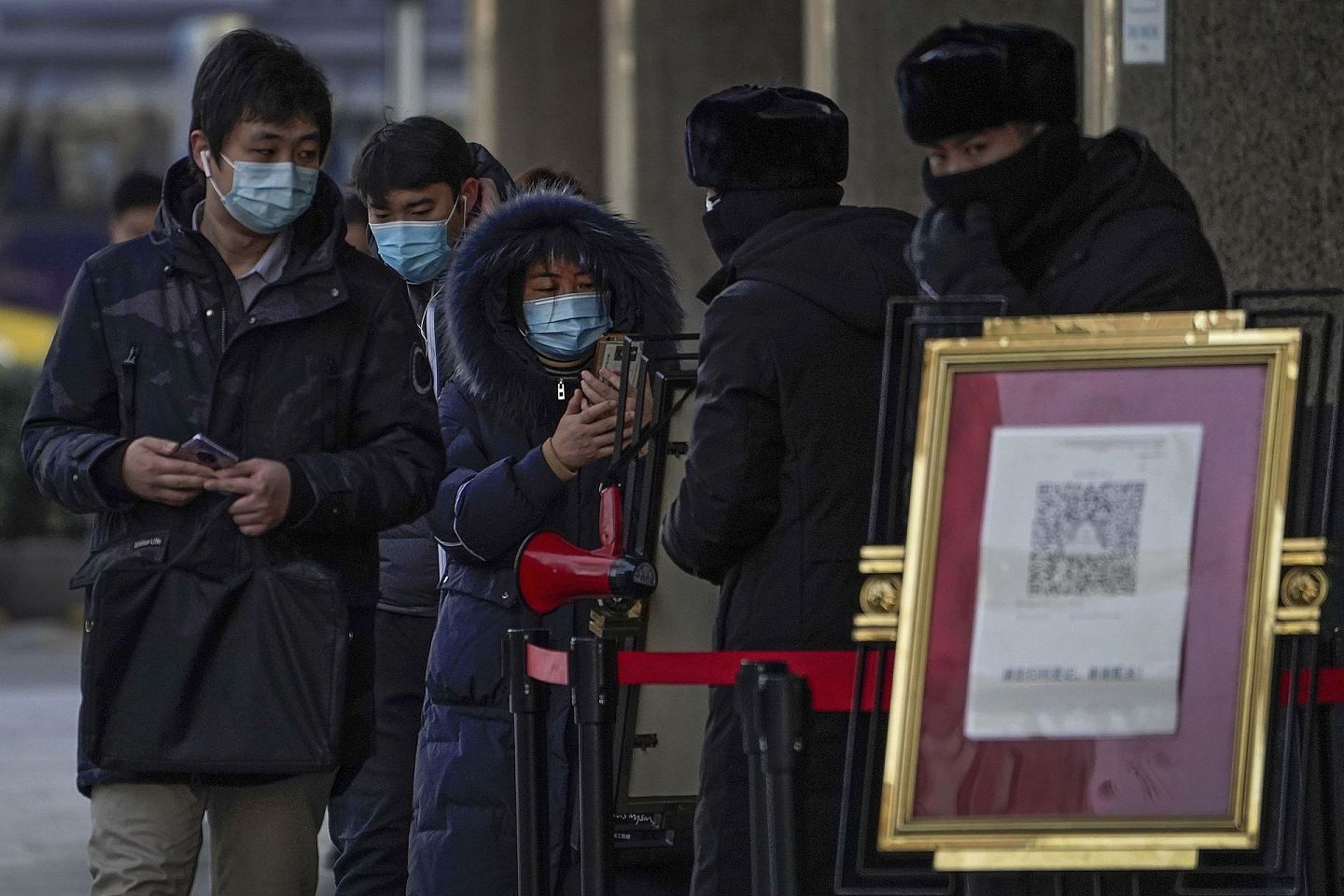 河北疫情严重，受此影响下的北京加强管控。（AP）