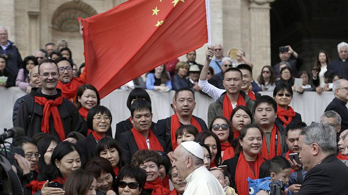 天主教在中国拥有不少信徒。（AP）